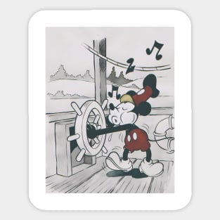 Steamboat Willie Sticker